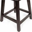 Furniture of America Omura Faux Leather Counter Stool in Black (Set of 2)