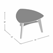 Furniture of America Omura Wood 6-Piece Counter Height Dining Set in Black