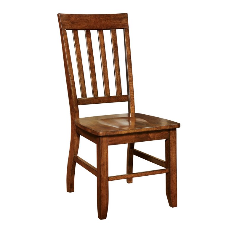 Furniture Of America Duran Dining Chair In Natural Wood Set 2 Furniture Of America Duran Dining Chair In Natural Wood Set 2