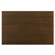 Furniture of America Mayfield Metal Counter Height Dining Table in Natural Elm