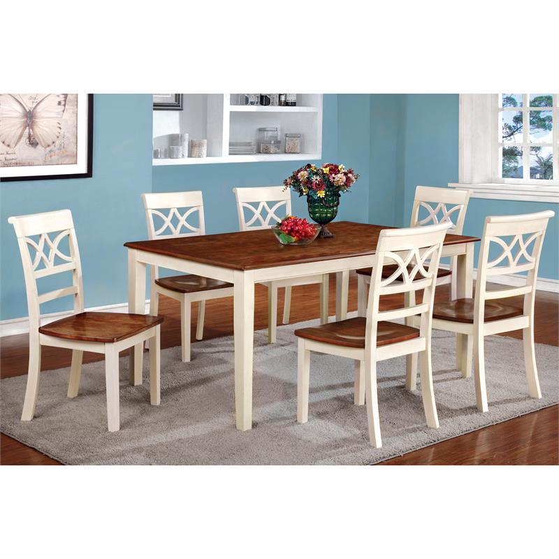 America Maxey Wood Dining Chair, White Vintage Wood Dining Chairs
