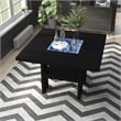 Furniture of America Jalen Solid Wood Counter Dining Table with LED in Black