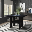 Furniture of America Jalen Solid Wood Counter Dining Table with LED in Black