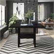 Furniture of America Jalen Solid Wood Counter Dining Table with LED in Black