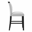 Furniture of America Jalen Wood 9-Piece Counter Dining Set with LED in Black