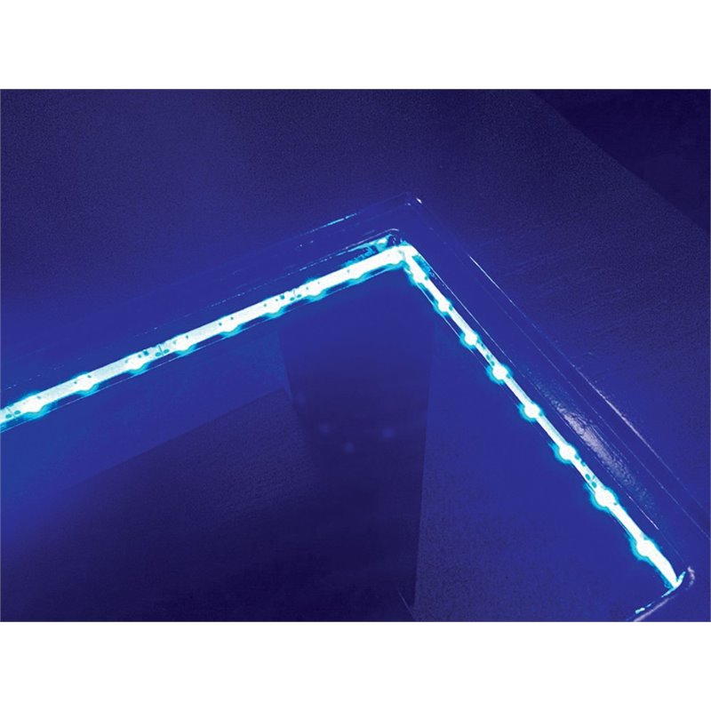 Furniture of America Jalen Wood 9-Piece Counter Dining Set with LED in Black