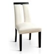 Furniture of America Jalen Faux Leather Dining Chair in White (Set of 2)