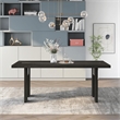 Furniture of America Jalen Contemporary Wood LED Dining Table in Black