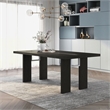 Furniture of America Jalen Contemporary Wood LED Dining Table in Black
