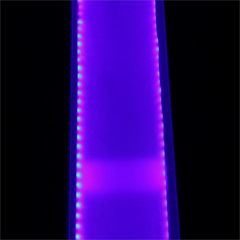 Furniture of America Jalen Contemporary Wood LED Dining Table in Black