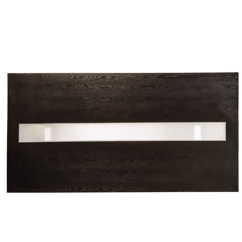 Furniture of America Jalen Contemporary Wood LED Dining Table in Black