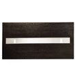 Furniture of America Jalen Contemporary Wood LED Dining Table in Black