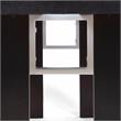 Furniture of America Jalen Contemporary Wood LED Dining Table in Black