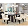 Furniture of America Jalen Wood 7-Piece Dining Set with LED in Black