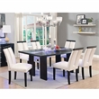 Furniture of America Jalen Wood 7-Piece Dining Set with LED in Black