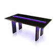 Furniture of America Jalen Wood 7-Piece Dining Set with LED in Black