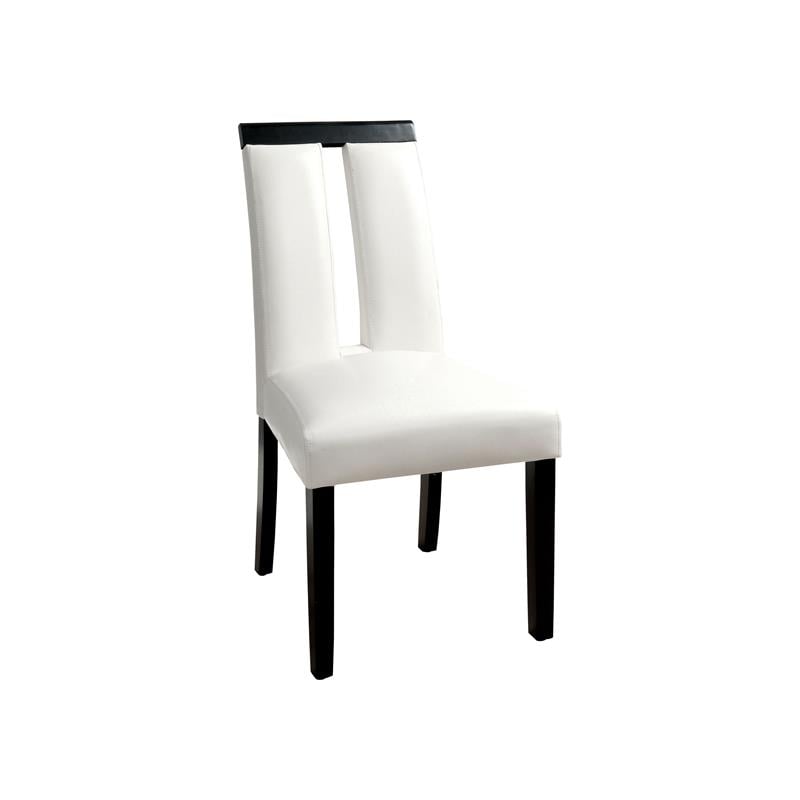 Furniture of America Jalen Wood 7-Piece Dining Set with LED in Black