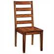 Furniture of America Hagrid Wood Dining Chair in Tobacco Oak (Set of 2)