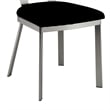 Furniture of America Genaveve Stainless Steel Dining Chair in Silver (Set of 2)