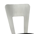 Furniture of America Genaveve Stainless Steel Dining Chair in Silver (Set of 2)