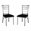 Furniture of America Genaveve Stainless Steel 7-Piece Dining Set in Silver