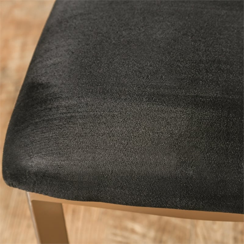 Furniture of America Genaveve Metal 7-Piece Dining Table Set in Silver