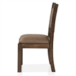 Furniture Of America Liston Wood Padded Side Chair In Rustic Pine (Set ...