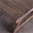 Furniture of America Liston Wood Trestle Dining Table in Rustic Brown Pine