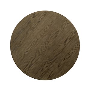 Furniture of America Cavesta Round Pub Table in Gray