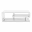Furniture of America Lazer Geometric Wood Coffee Table in Glossy White