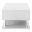 Furniture of America Lazer Geometric Wood Coffee Table in Glossy White