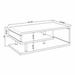 Furniture of America Lazer Geometric Wood Coffee Table in Glossy White
