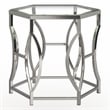 Furniture of America Annette Contemporary Metal End Table in Chrome