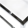 Furniture of America Venzini Square Metal End Table in Chrome