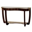 Furniture of America Tunton Solid Wood 1-Shelf Console Table in Dark Cherry