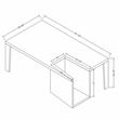 Furniture of America Lucio Contemporary Wood Coffee Table with Storage in Black