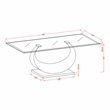 Furniture of America Suse Glass Top Coffee Table in Silver Satin Plated