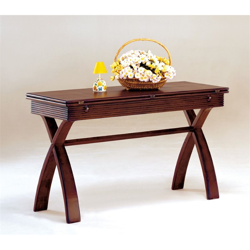 Furniture Of America Frunex Extendable Console Table In Dark Cherry Furniture Of America Frunex Extendable Console Table In Dark Cherry