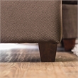 Furniture of America Tremble Transitional Fabric Upholstered Sofa in Chocolate