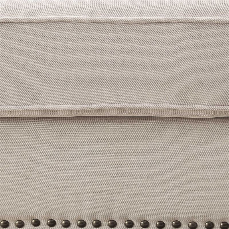 Furniture of America Ellington Transitional Fabric Sectional in Beige