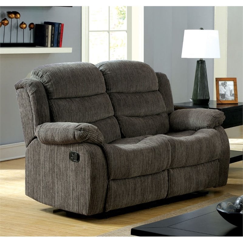 Chenille deals reclining loveseat