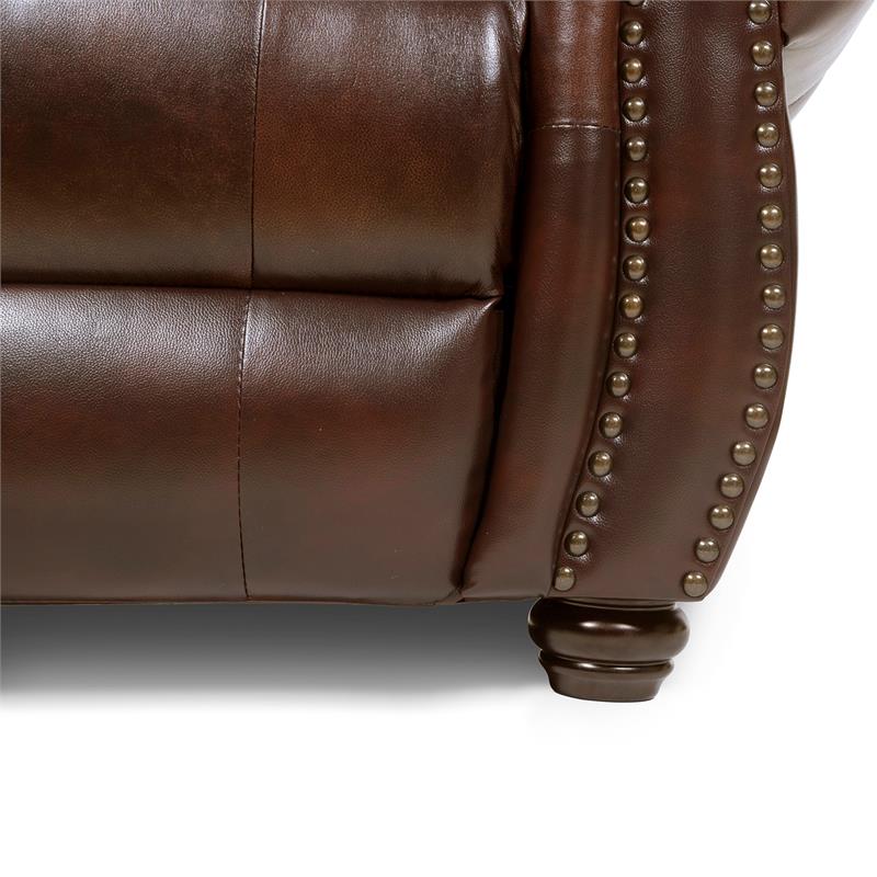 Furniture Of America Garry Transitional, Transitional Leather Sofa