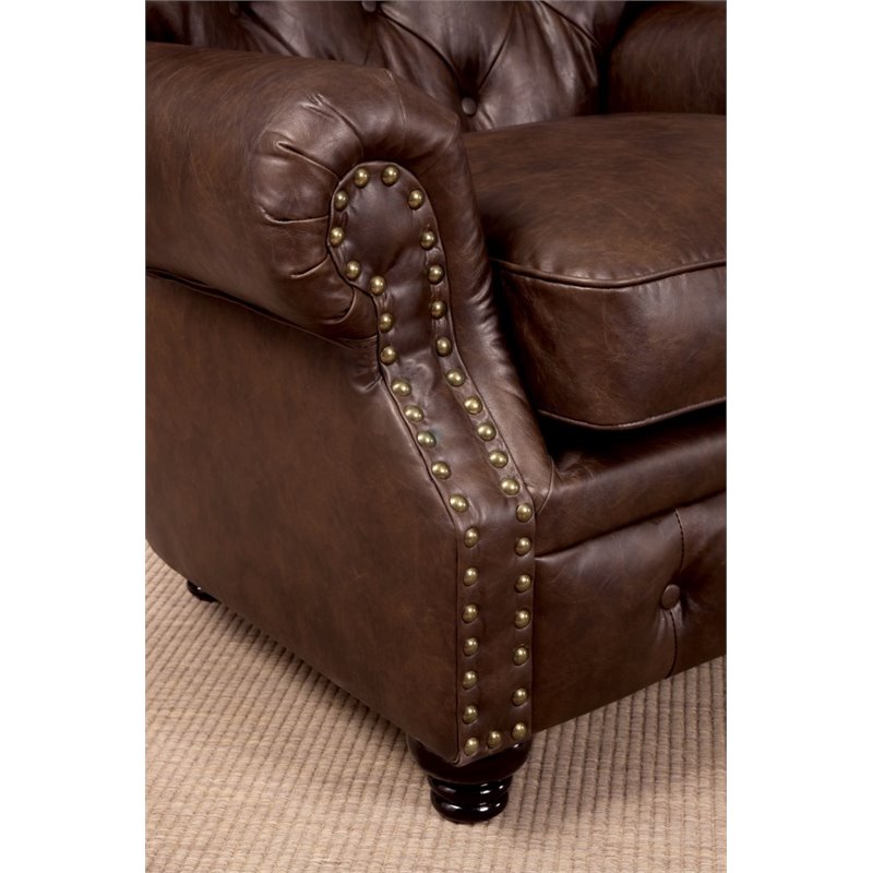 Furniture Of America Villa Traditional, Bernhardt Colton Leather Sofa