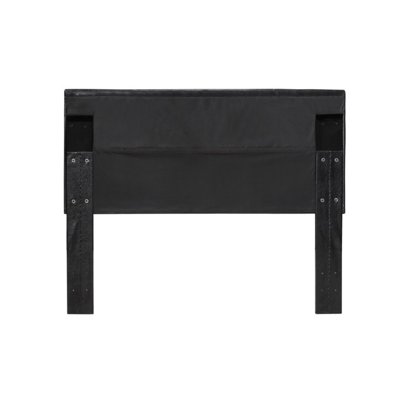Furniture of America Mevea Faux Leather Full/Queen Panel Headboard in Espresso