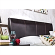 Furniture of America Mevea Faux Leather Full/Queen Panel Headboard in Espresso
