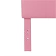 Furniture of America Mevea Faux Leather Full/Queen Panel Headboard in Pink