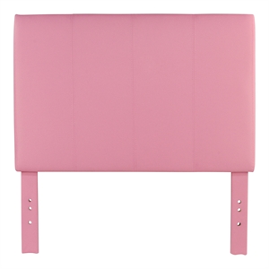 Furniture of America Mevea Faux Leather Full/Queen Panel Headboard in Pink