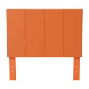furniture of america mevea contemporary faux leather panel headboard in camel