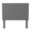 Furniture of America Ramone Fabric Full/Queen Headboard in Gray