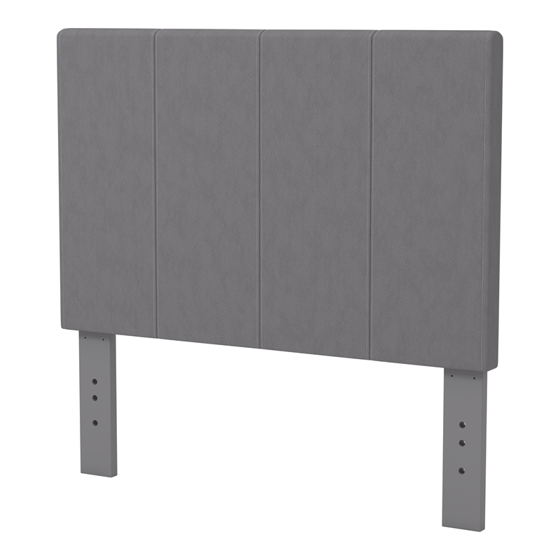 Furniture of America Ramone Fabric Full/Queen Headboard in Gray
